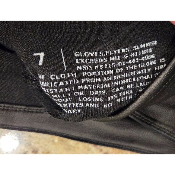 New 3 pair Nomex Summer Flight Gloves XS 7 Flyer's Fire Resistant Mil-Spec Black - Picture 5 of 9